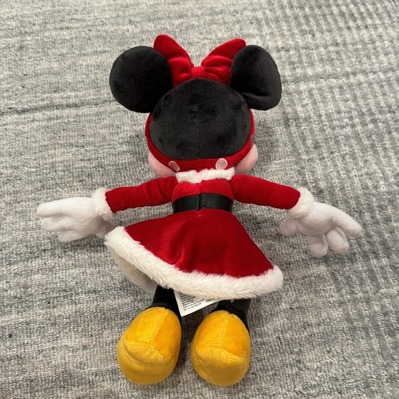 Disney parks Disneyland Santa Christmas Minnie Mouse plush stuffed animal - Picture 4 of 5